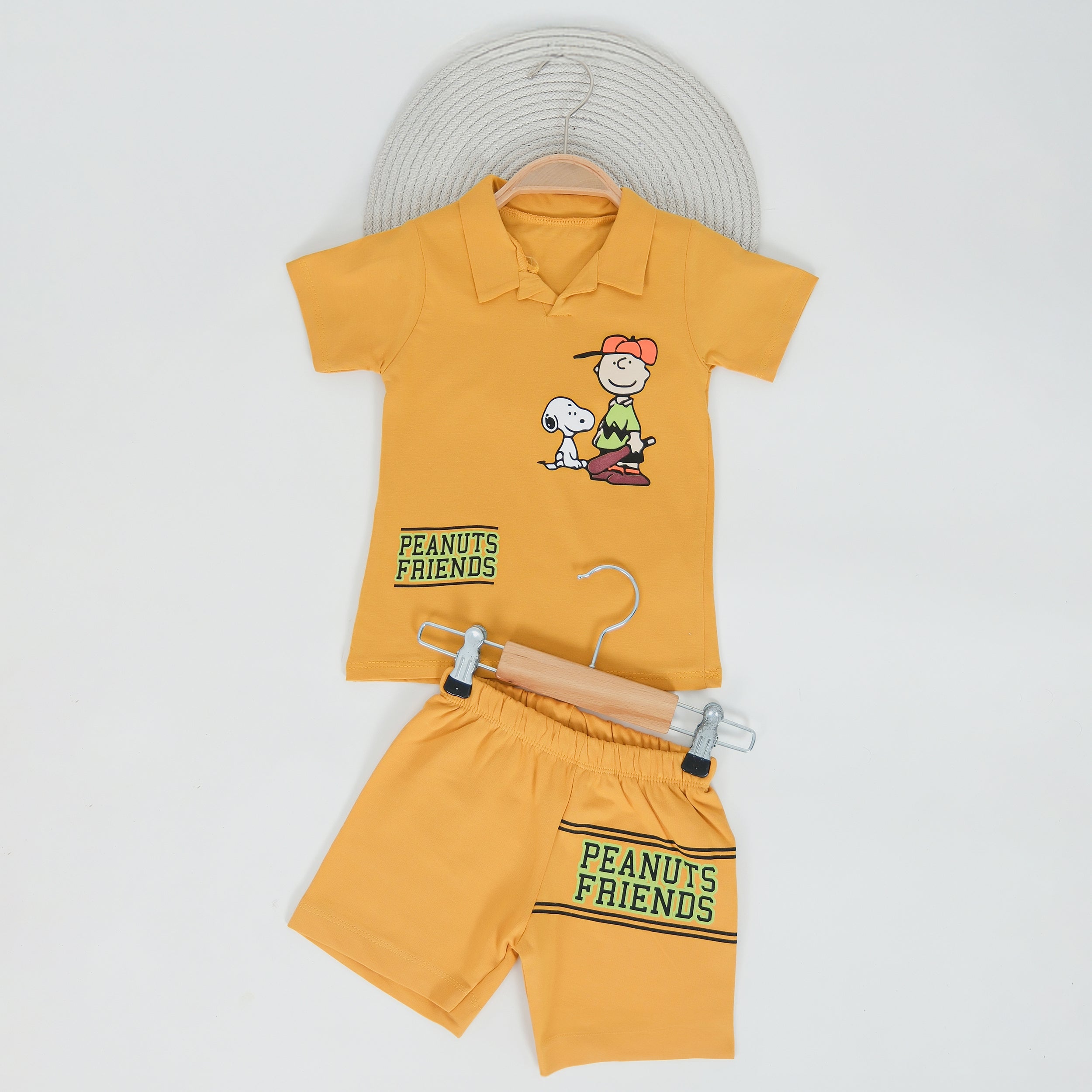 Peanuts Friends Baskılı Erkek Çocuk Şort Takımı