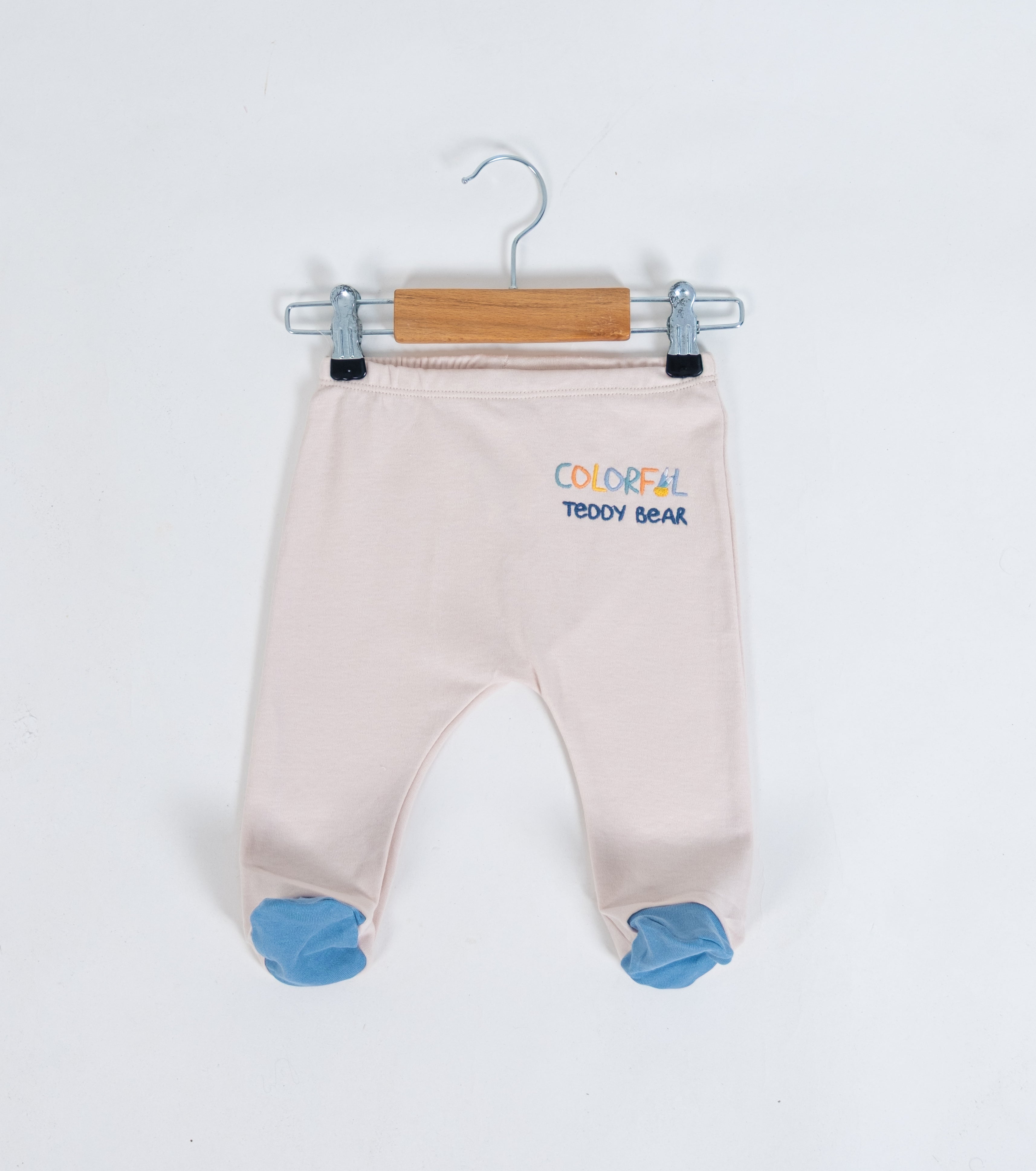 Colorful Teddy Bear Yazılı Patikli Bebek Alt