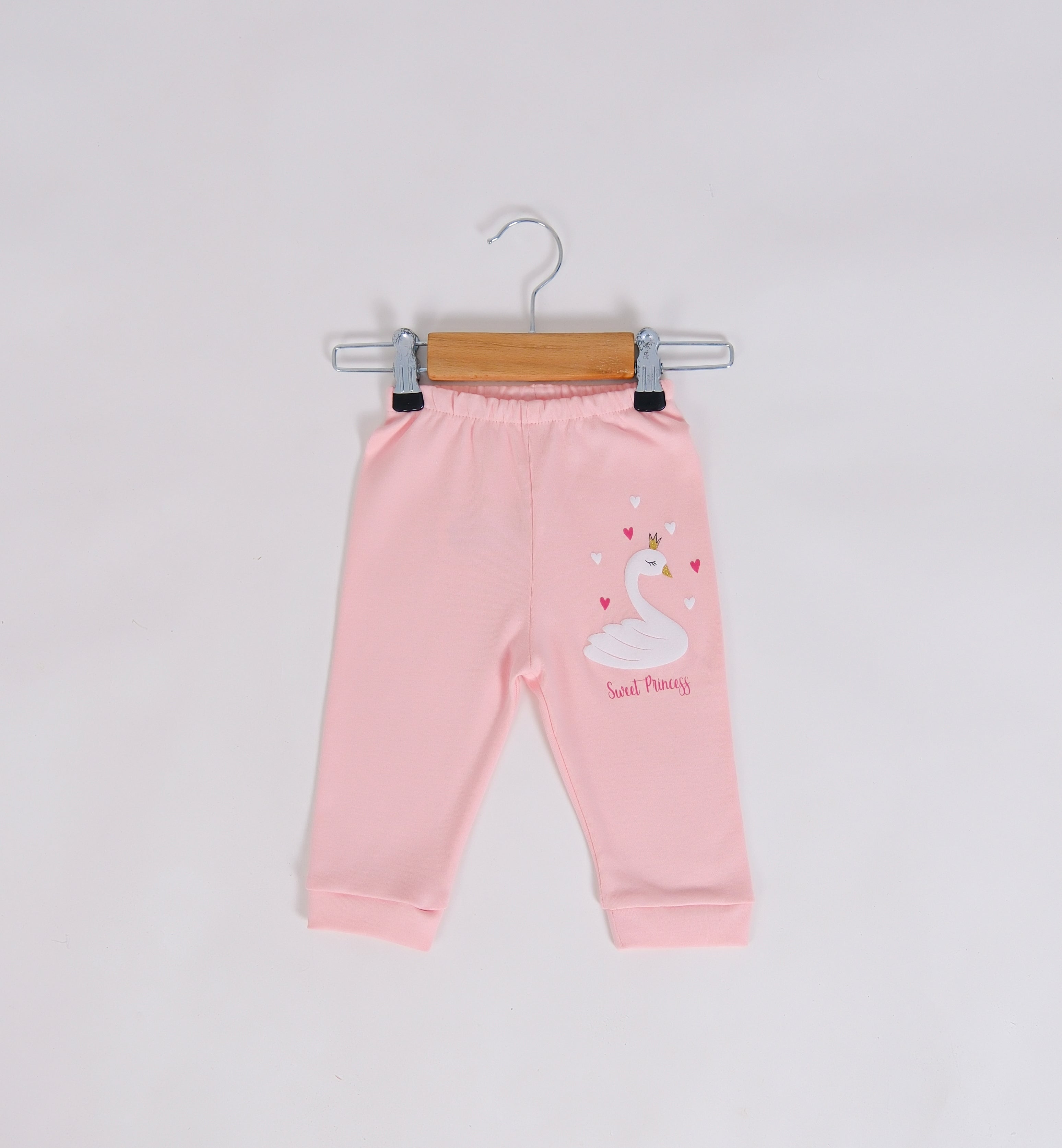Sweet Princess Kuğu Desenli Bebek Pijama Altı